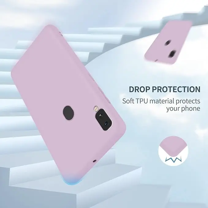 Funda para Galaxy A20/A30, silicona líquida, delgada, suave