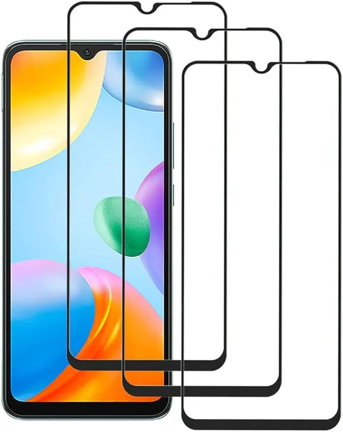 Protector de pantalla 5D Xiaomi Mi Redmi 10C y Xiaomi Mi Poco C40 y Huawei Nova Y70 y Redmi 12c.