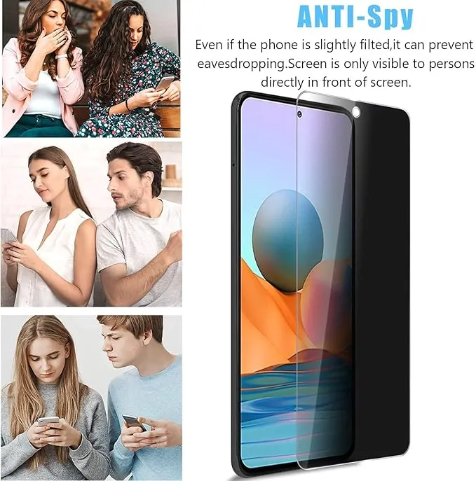 vidrio anti espía  para redmi note 11/11s