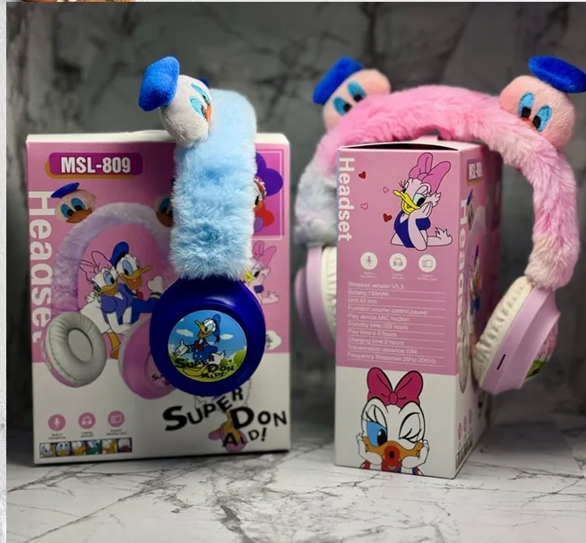 Diadema peluda pato donalds😍🌸Bluetooh  🌸micro sd 🌸1x1 