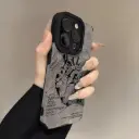 Funda de teléfono de silicona con forma de corazón de cuero gris mate suave para iPhone 14 plus